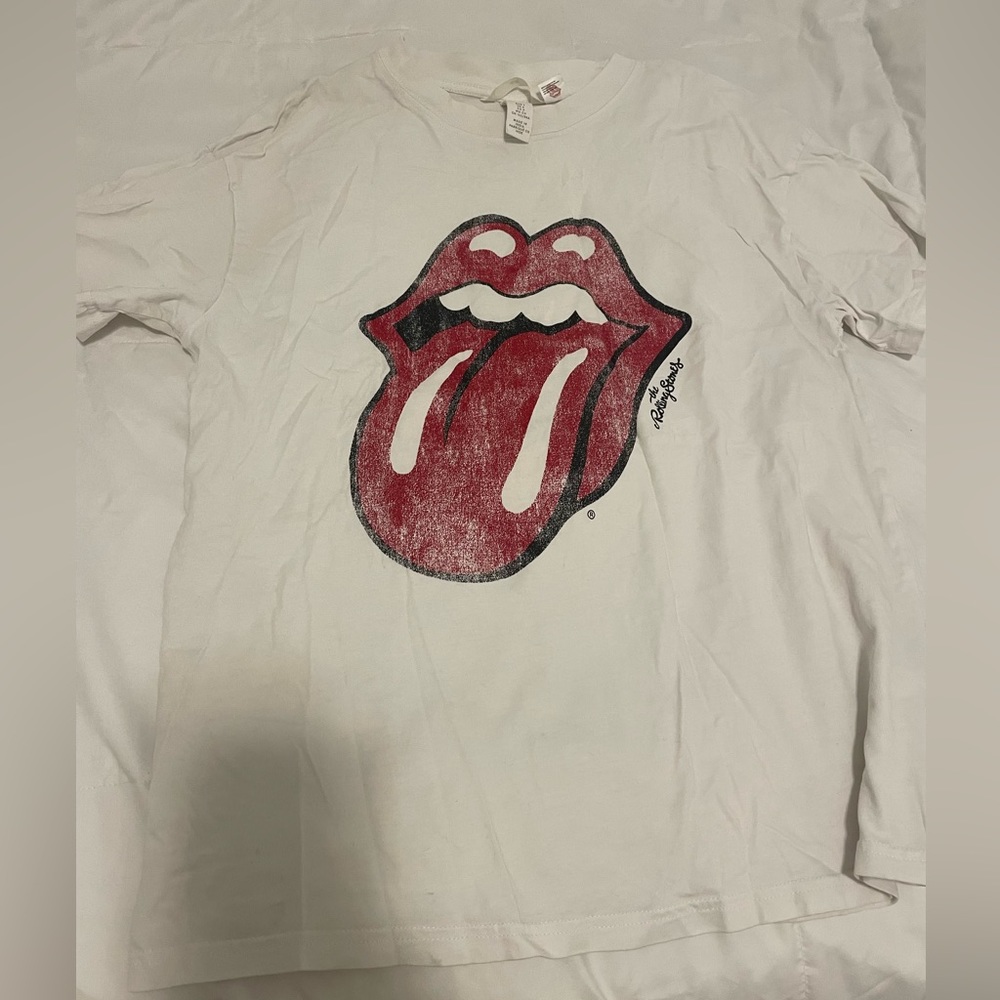 H and M rolling stones oversized t shirt